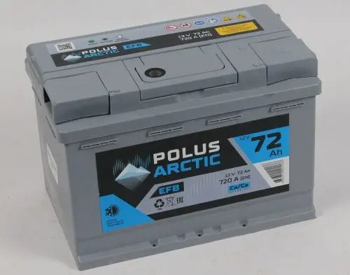 Аккумулятор 12V Polus Arctic 6CT-72.0 EFB