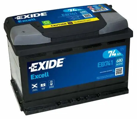 Аккумулятор 12V EXIDE 6CT-74.1 Excell EB741