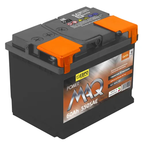 Аккумулятор 12V Power MAQ 6СТ-60.0 Ca/Ca - 2