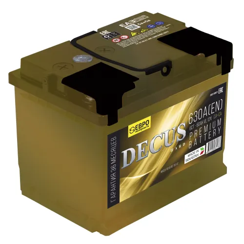 Аккумулятор 12V Decus 6СТ-60.0 Gold Ca/Ca - 2