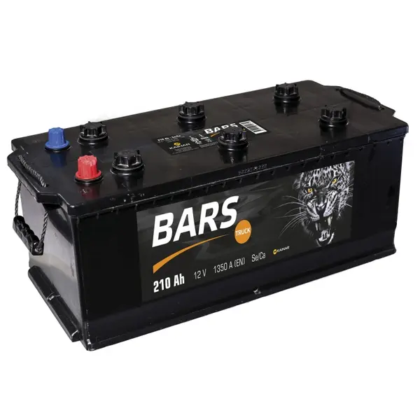 Аккумулятор 12V Bars Truck 6СТ-210.4L Se/Ca (конус)