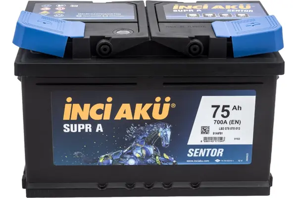 Аккумулятор 12V Inci Aku 6CT-75.0 Supr A