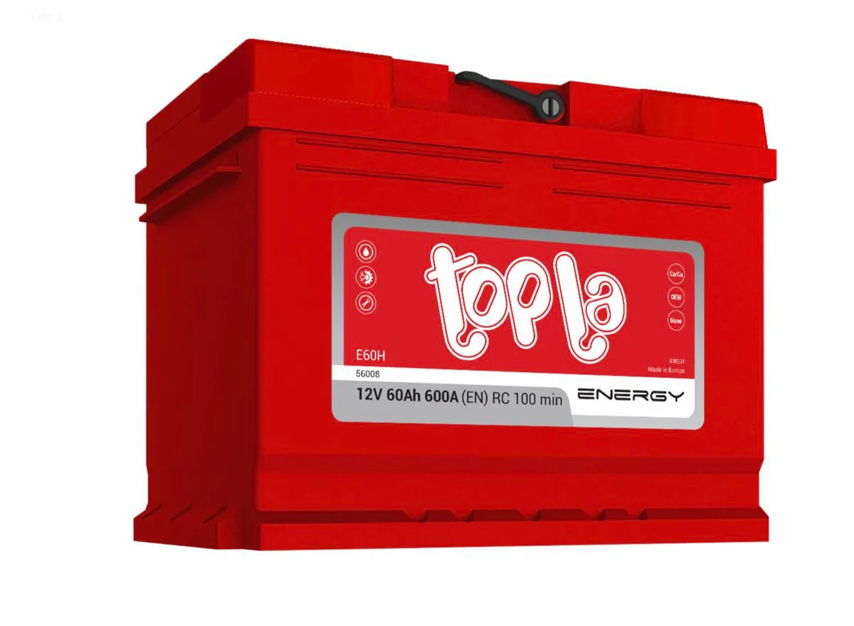 Аккумулятор 12V Topla 6CT-60.0 Energy 56008 SMF E60H - 2
