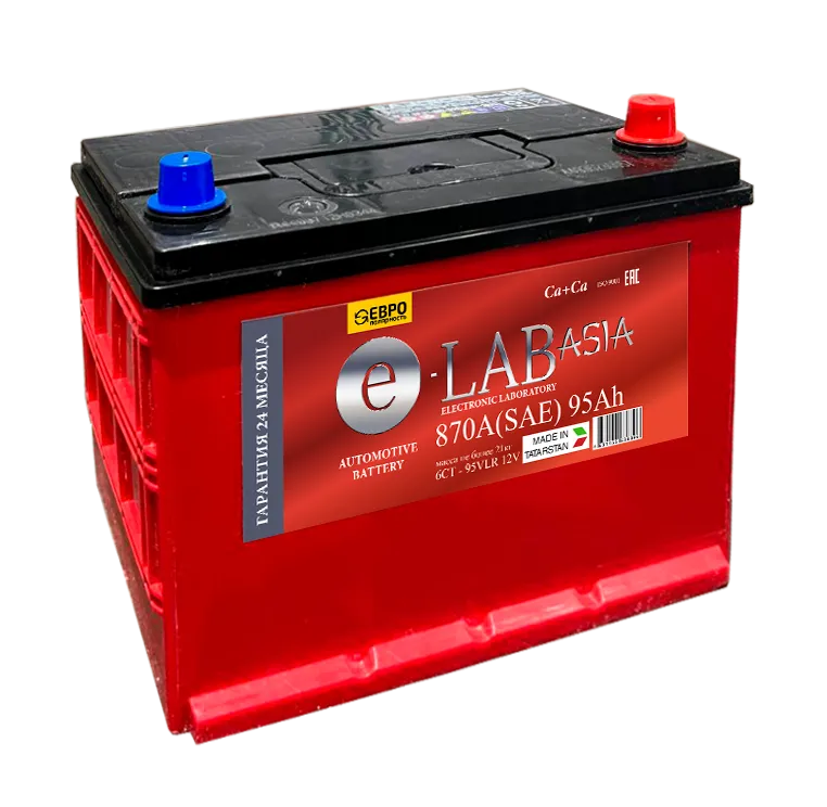Аккумулятор 12V E-LAB 6СТ-75.0 Asia Ca/Ca - 2