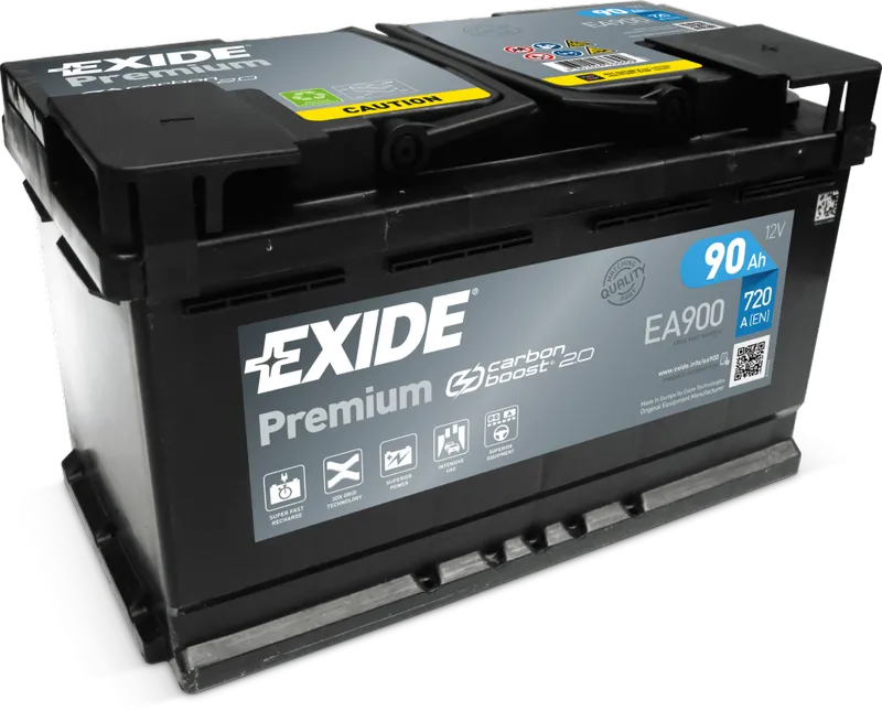 Аккумулятор 12V EXIDE 6CT-90.0 Premium EA900 - 2