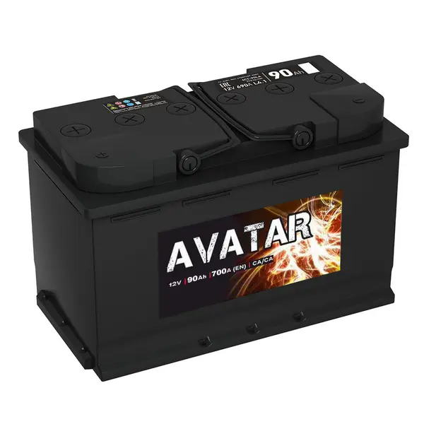 Аккумулятор 12V AVATAR 6СТ-90.1L Ca/Ca