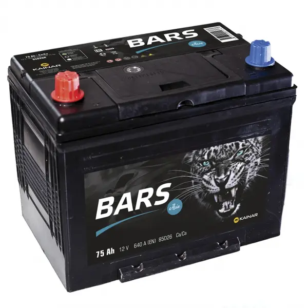 Аккумулятор 12V Bars 6СТ-75.1 Asia 85D26R Ca/Ca