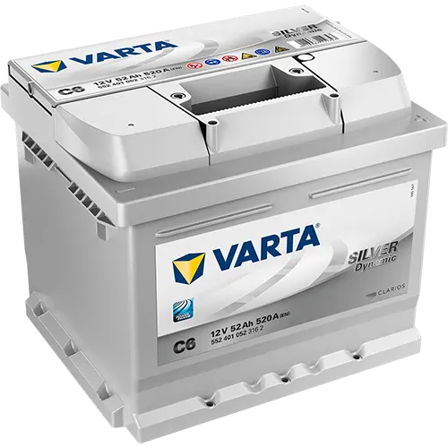 Аккумулятор 12V VARTA 6CT-52.0 Silver Dynamic низкий