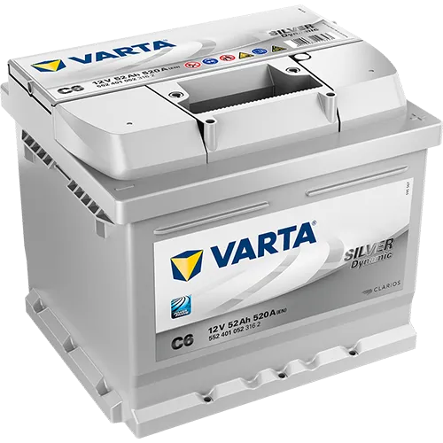 Аккумулятор 12V VARTA 6CT-52.0 Silver Dynamic низкий - 2