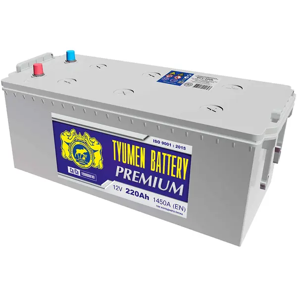 Аккумулятор 12V Tyumen Battery 6СТ-220.4L PREMIUM Ca/Ca (конус)