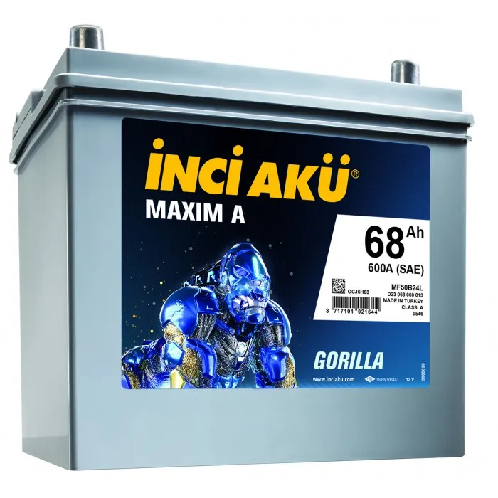 Аккумулятор 12V Inci Aku 6CT-68.0 Asia Maxim A - 2