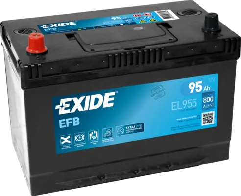 Аккумулятор 12V EXIDE 6CT-95.1 Asia Start-Stop EFB