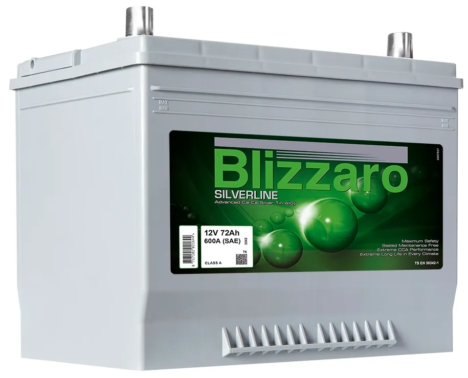 Аккумулятор 12V Blizzaro 6CT-72.0 Asia Silverline - 2