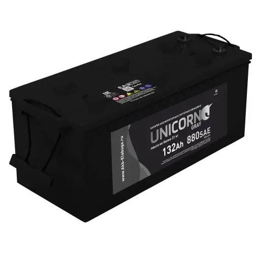 Аккумулятор 12V Unicorn 6СТ-132.4 Grey Ca/Ca