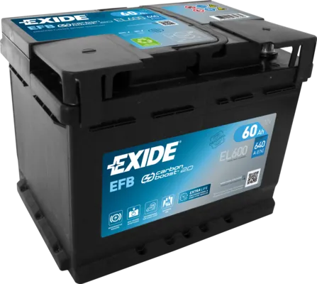 Аккумулятор 12V EXIDE 6CT-60.0 Start-Stop EFB - 2