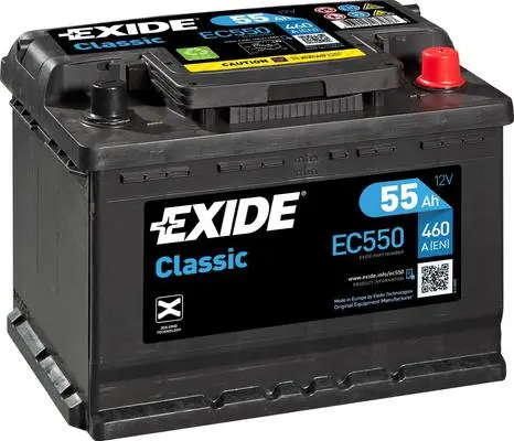Аккумулятор 12V EXIDE 6CT-55.0 Classic EC550