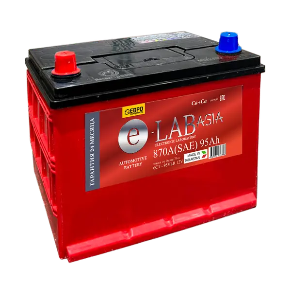 Аккумулятор 12V E-LAB 6СТ-95.0 Asia Ca/Ca