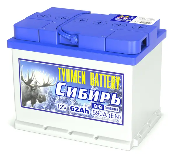 Аккумулятор 12V Tyumen Battery 6СТ-62.1L СИБИРЬ Ca/Ca