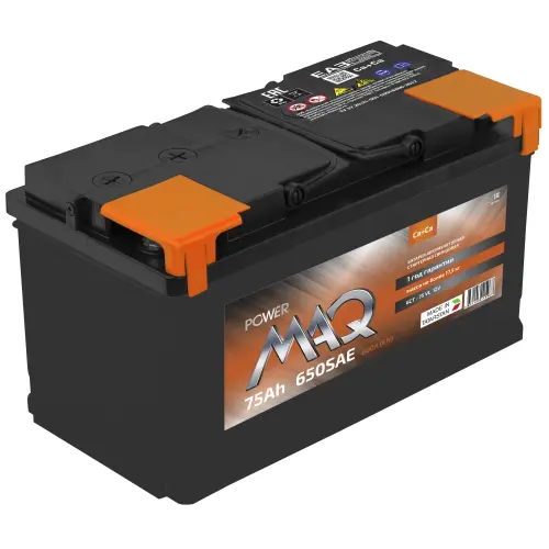 Аккумулятор 12V Power MAQ 6СТ-75.1 Ca/Ca