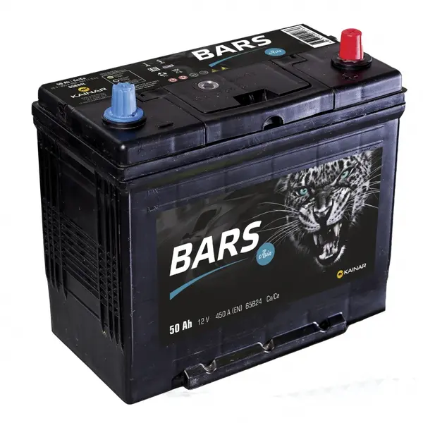 Аккумулятор 12V Bars 6СТ-50.0 Asia 65B24L Ca/Ca