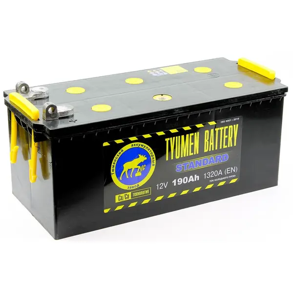 Аккумулятор 12V Tyumen Battery 6СТ-190.4L STANDARD Ca/Ca (болт)
