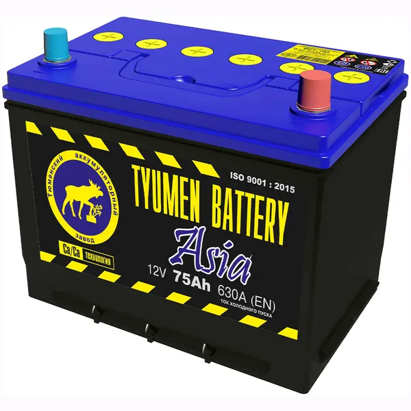 Аккумулятор 12V Tyumen Battery 6СТ-75.0L ASIA Ca/Ca
