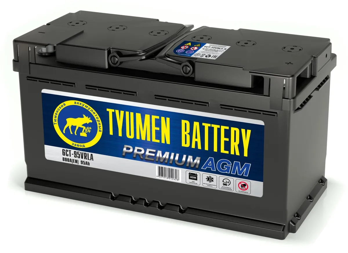 Аккумулятор 12V Tyumen Battery 6СТ-95.0VRLA-R PREMIUM AGM - 2