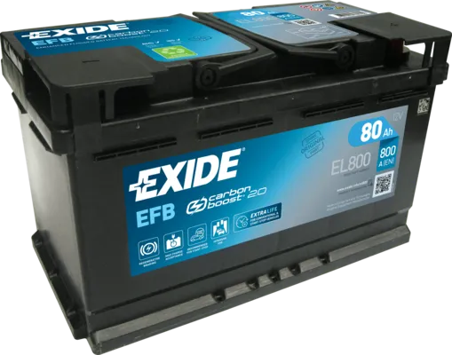 Аккумулятор 12V EXIDE 6CT-80.0 Start-Stop EFB - 2