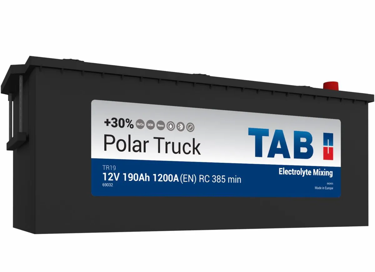 Аккумулятор 12V TAB 6CT-190.3 Polar Truck 69032 MF TR19 - 2