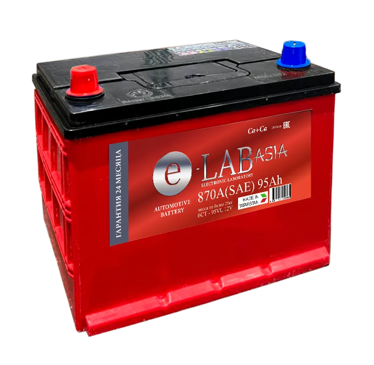 Аккумулятор 12V E-LAB 6СТ-95.1 Asia Ca/Ca - 2
