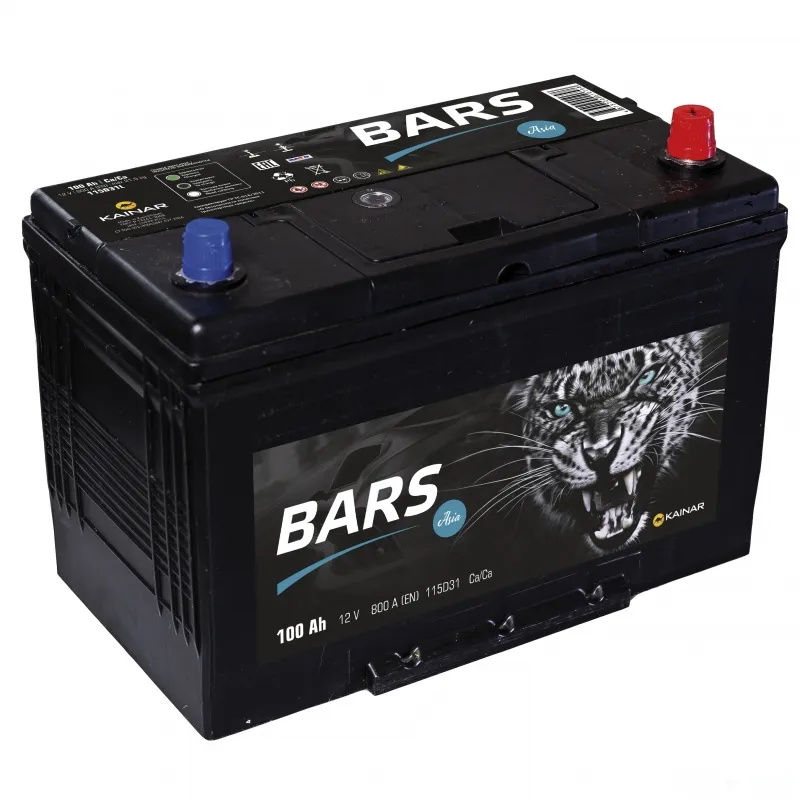 Аккумулятор 12V Bars 6СТ-100.0 Asia 115D31L Ca/Ca - 2