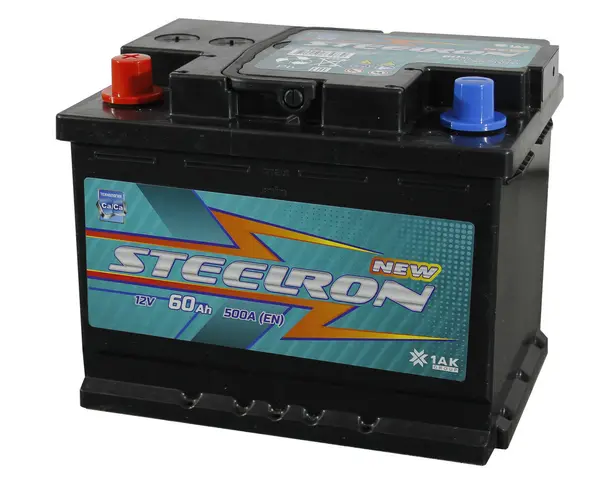 Аккумулятор 12V 6СТ-60.1 VL (L+) Steelron NEW (Zubr) 500A