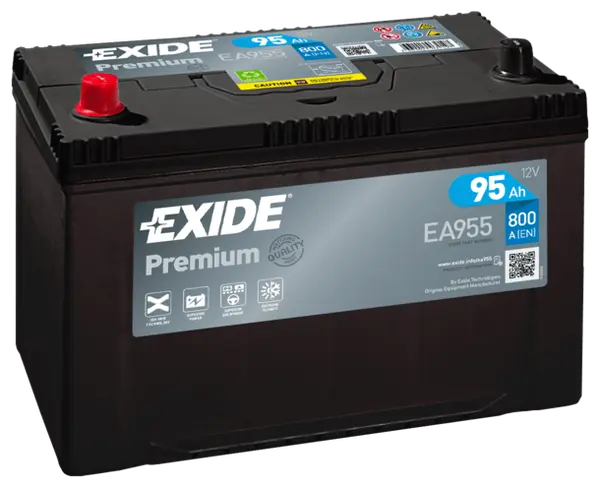 Аккумулятор 12V EXIDE 6CT-95.1 Asia Premium EA955
