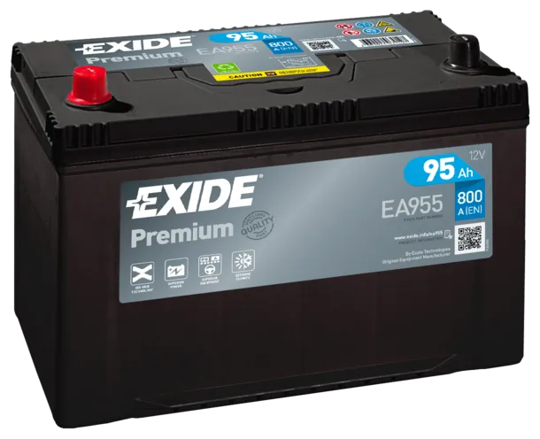 Аккумулятор 12V EXIDE 6CT-95.1 Asia Premium EA955 - 2
