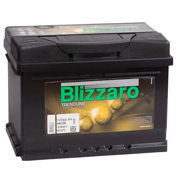 Аккумулятор 12V Blizzaro 6CT-60.0RS Trendline низкий