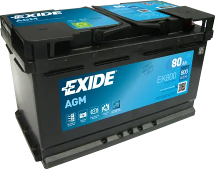 Аккумулятор 12V EXIDE 6CT-80.0 Start-Stop AGM