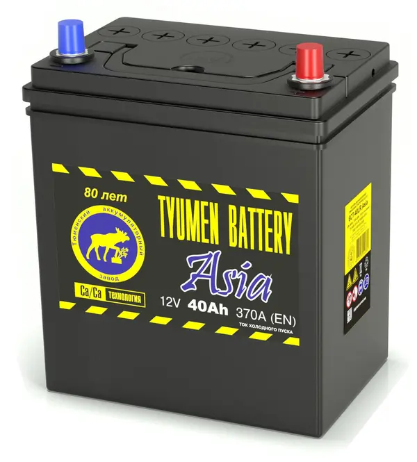 Аккумулятор 12V Tyumen Battery 6СТ-40.0L ASIA Ca/Ca 2023