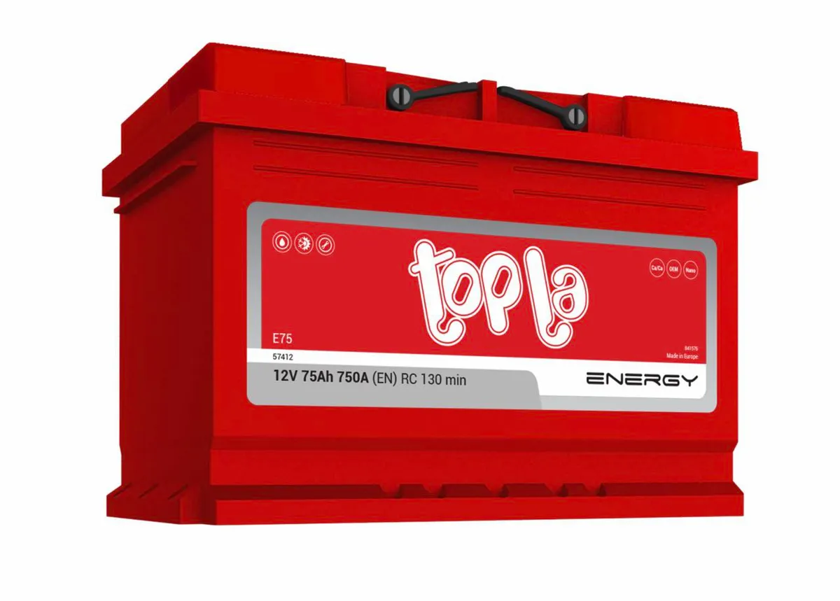 Аккумулятор 12V Topla 6CT-75.0 Energy 57412 MF E75 - 2