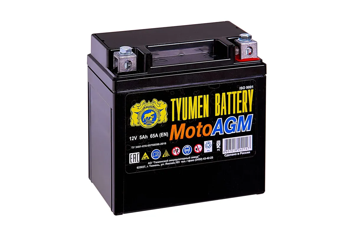 Аккумулятор 12V Tyumen Battery 6MTC-5AGM MotoAGM - 2