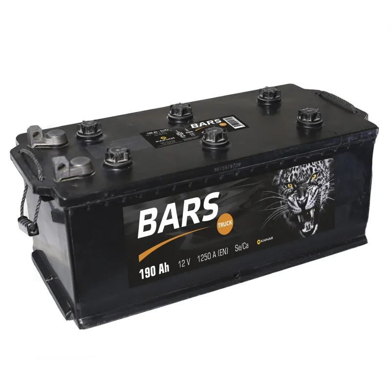 Аккумулятор 12V Bars Truck 6СТ-190.4L Se/Ca (болт) - 2