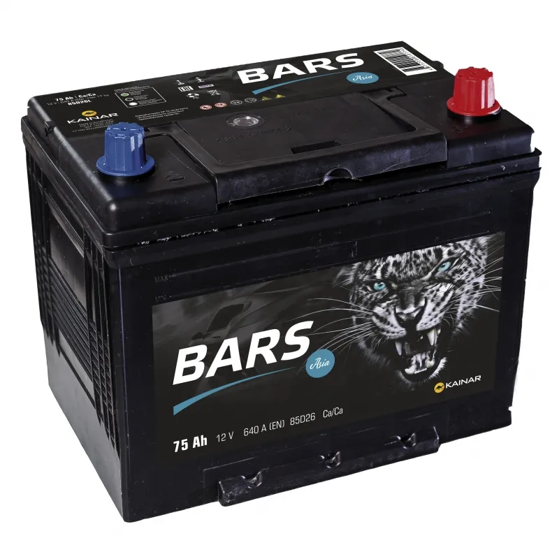 Аккумулятор 12V Bars 6СТ-75.0 Asia 85D26L Ca/Ca - 2