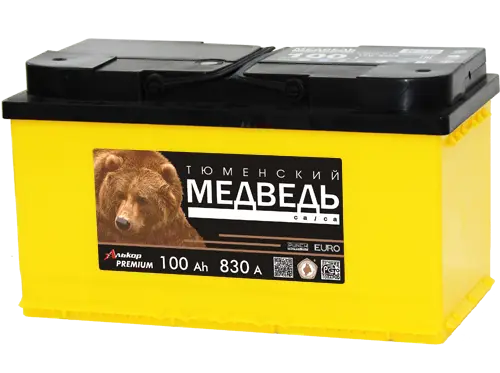 Аккумулятор 12V Тюменский Медведь 6СТ-100.0VLA Ca/Ca