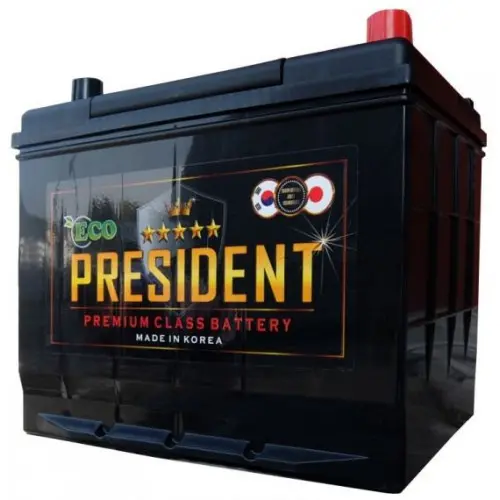 Аккумулятор 12V President 6CT-65.0 ECO ASIA SMF 80D23L