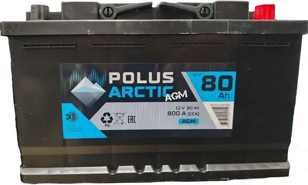 Аккумулятор 12V Polus Arctic 6CT-80.0 AGM