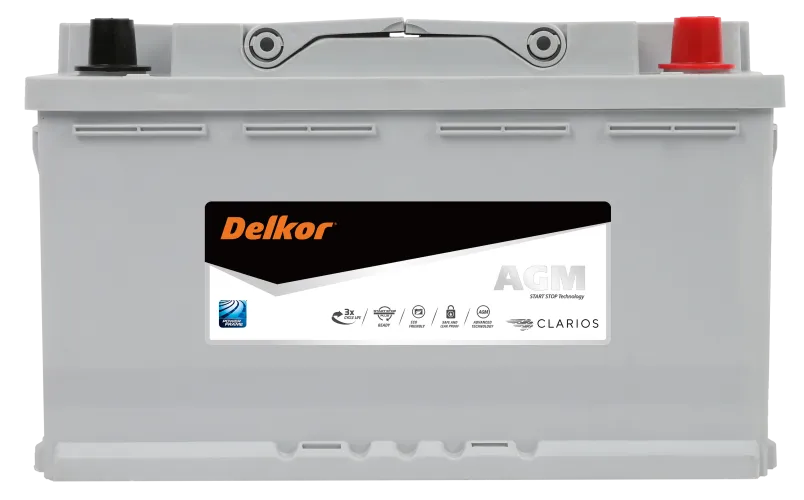 Аккумулятор 12V DELKOR 6CT-80.0 AGM - 2
