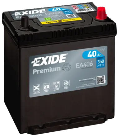 Аккумулятор 12V EXIDE 6CT-40.0 Asia Premium EA406